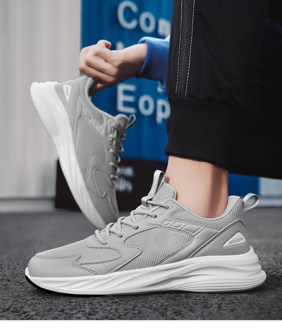 Men's Breathable Mesh Running Shoes - Lightweight Casual Sports Sneakers for Summer & Autumn - Trendy Fashion Footwear showcase 17