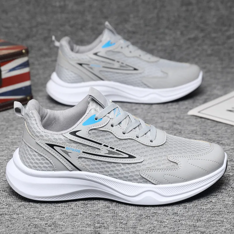 Men's Breathable Mesh Running Shoes - Lightweight Casual Sports Sneakers for Summer & Autumn - Trendy Fashion Footwear thumbnail 8
