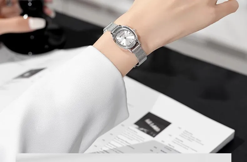 Elegant Oval Women's Watch Retro Style | Exquisite Small Dial Wristwatch for Students & Ladies | Simple Luxury Niche Pointer Design | Fashionable Timepiece showcase 17