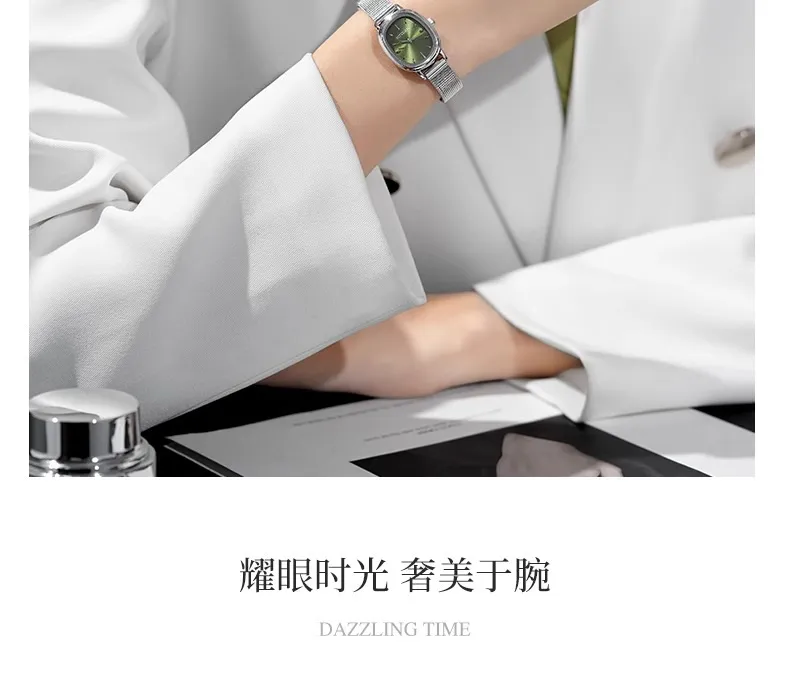 Elegant Oval Women's Watch Retro Style | Exquisite Small Dial Wristwatch for Students & Ladies | Simple Luxury Niche Pointer Design | Fashionable Timepiece showcase 10