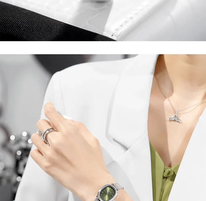 Elegant Oval Women's Watch Retro Style | Exquisite Small Dial Wristwatch for Students & Ladies | Simple Luxury Niche Pointer Design | Fashionable Timepiece showcase 20