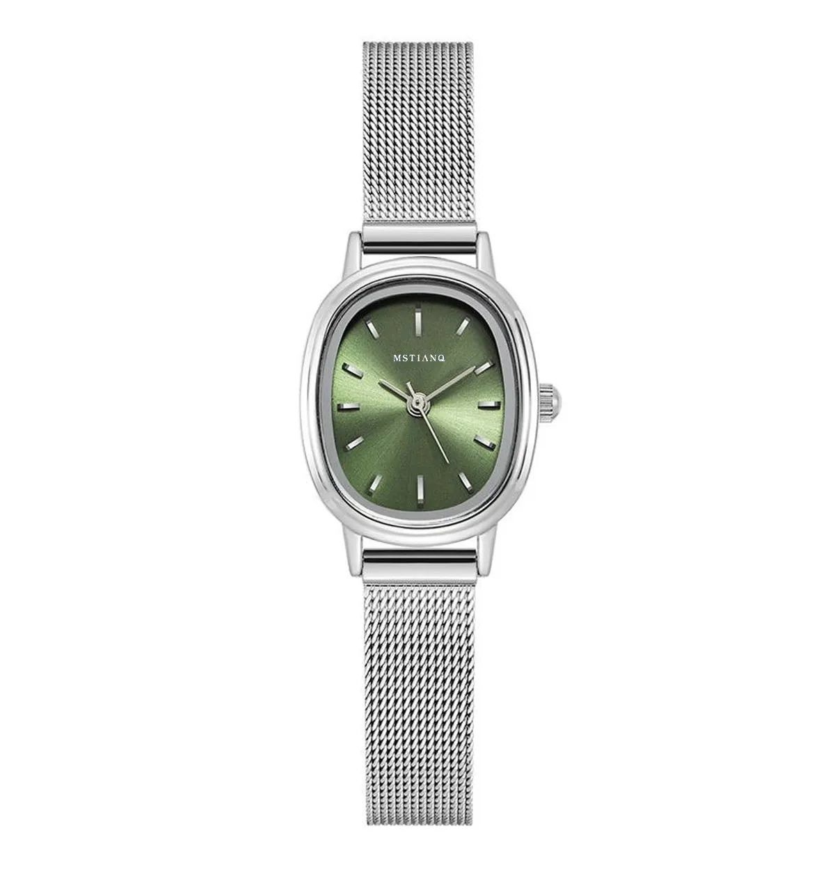 Elegant Oval Women's Watch Retro Style | Exquisite Small Dial Wristwatch for Students & Ladies | Simple Luxury Niche Pointer Design | Fashionable Timepiece thumbnail 7