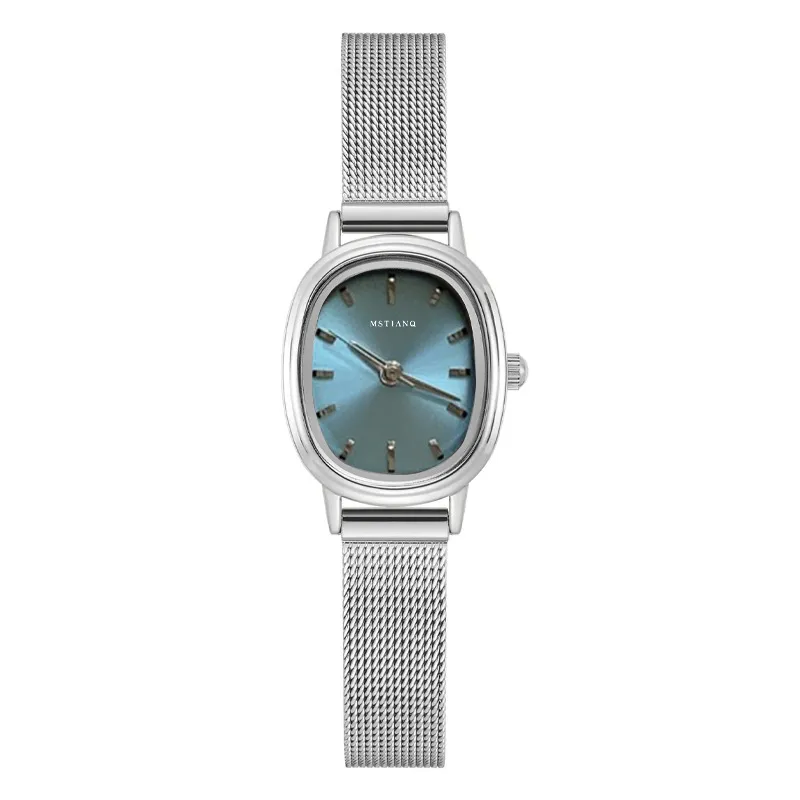Elegant Oval Women's Watch Retro Style | Exquisite Small Dial Wristwatch for Students & Ladies | Simple Luxury Niche Pointer Design | Fashionable Timepiece thumbnail 8