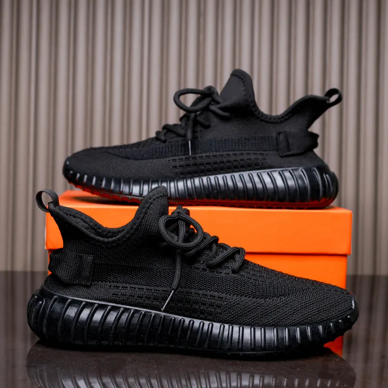 Men's and Women's Lightweight Breathable Fly-Knit Coconut Shoes - Large Size Casual Sports Sneakers for Summer - Couple Matching Style thumbnail 10