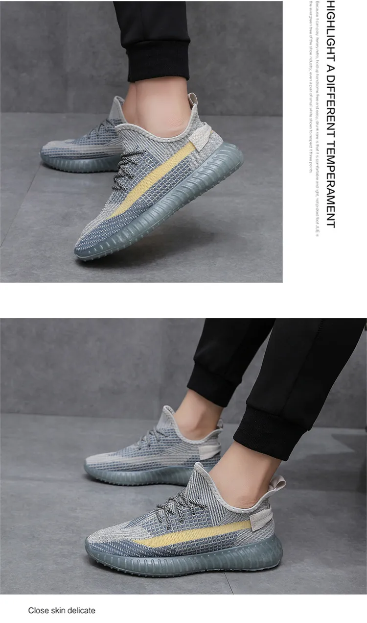 Men's and Women's Lightweight Breathable Fly-Knit Coconut Shoes - Large Size Casual Sports Sneakers for Summer - Couple Matching Style showcase 18