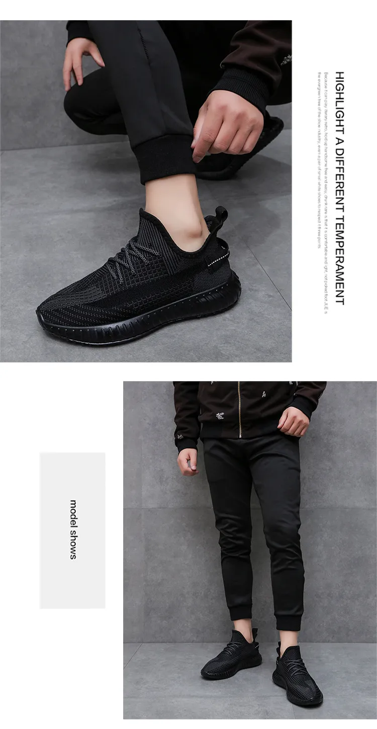 Men's and Women's Lightweight Breathable Fly-Knit Coconut Shoes - Large Size Casual Sports Sneakers for Summer - Couple Matching Style showcase 15