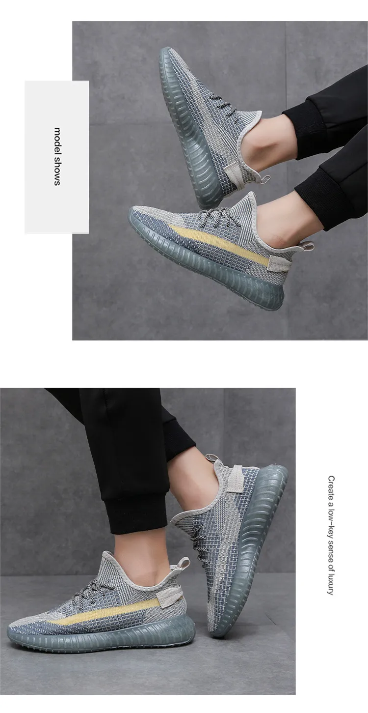 Men's and Women's Lightweight Breathable Fly-Knit Coconut Shoes - Large Size Casual Sports Sneakers for Summer - Couple Matching Style showcase 20