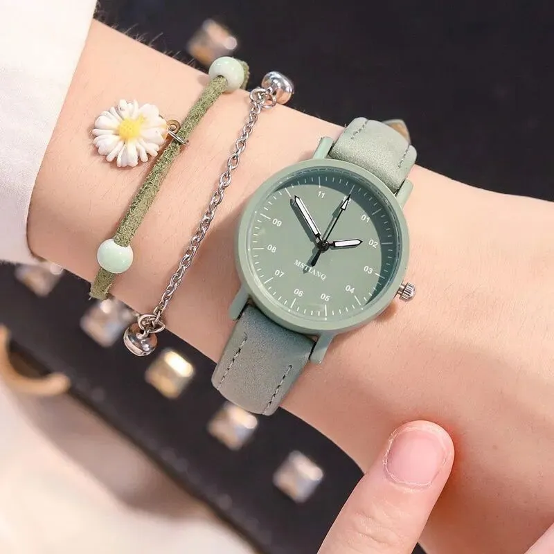 Elegant Korean Style Antique Mori Style Watch for Women and Teen Girls - Simple, Fresh, and Stylish Wristwatch thumbnail 1