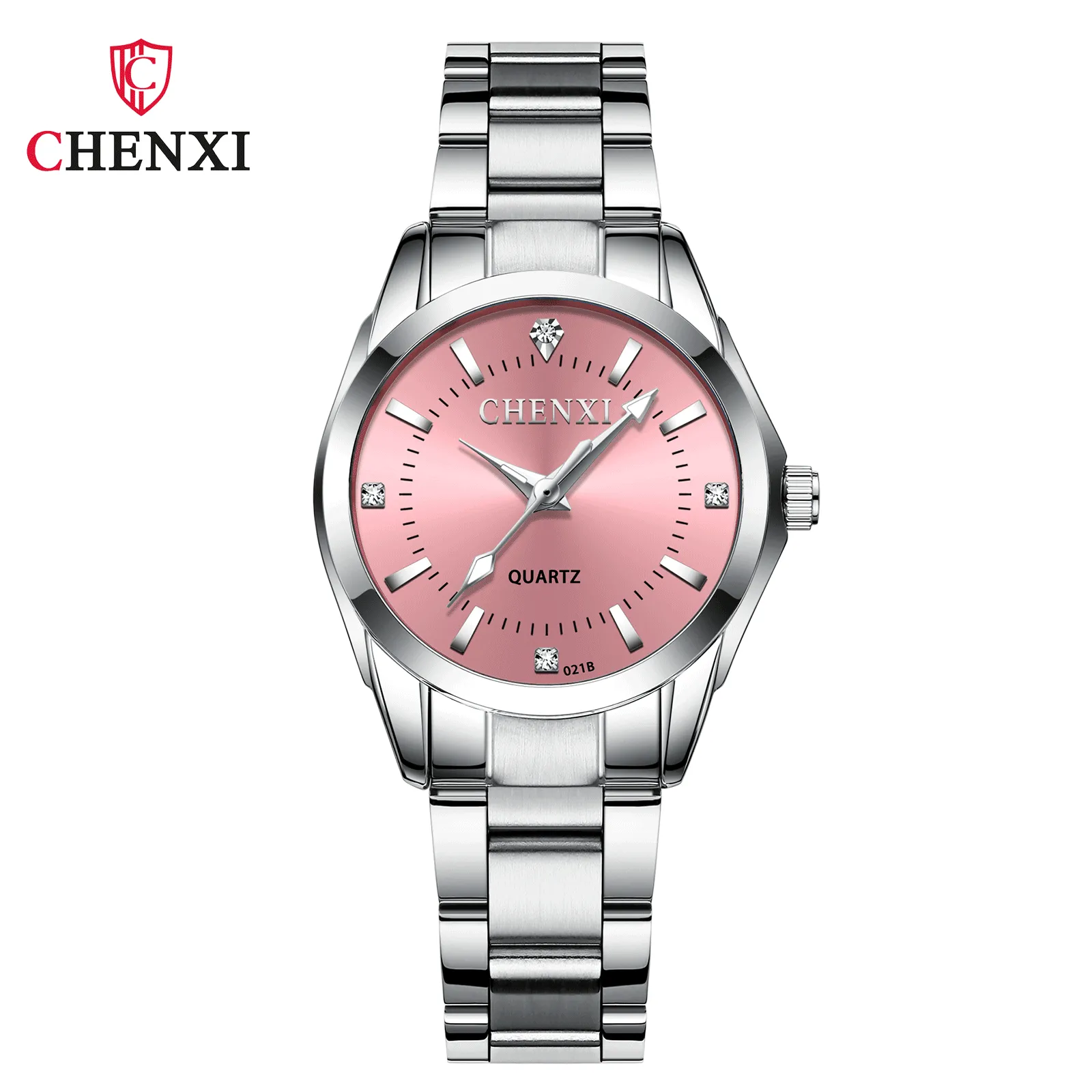 Women's Quartz Wrist Watch Waterproof Couple Watches Set, Fashion Explosion Style, Stainless Steel Band, Casual Dress Watch for Ladies and Men thumbnail 1
