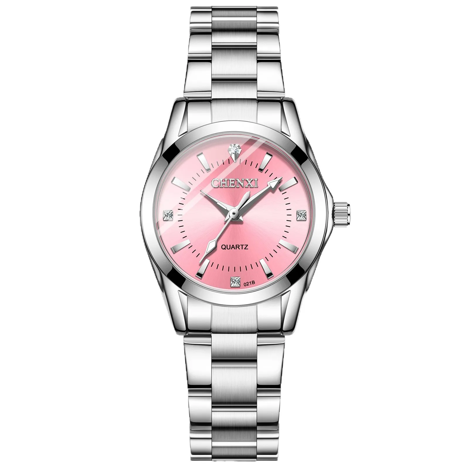 Women's Quartz Wrist Watch Waterproof Couple Watches Set, Fashion Explosion Style, Stainless Steel Band, Casual Dress Watch for Ladies and Men thumbnail 5