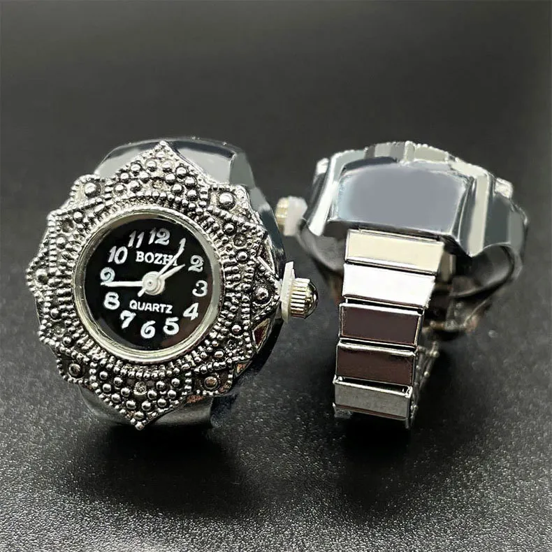 Elegant Quartz Finger Ring Watch for Men and Women - Unique Fashion Jewelry, Couple Watches, Wholesale Available showcase 9