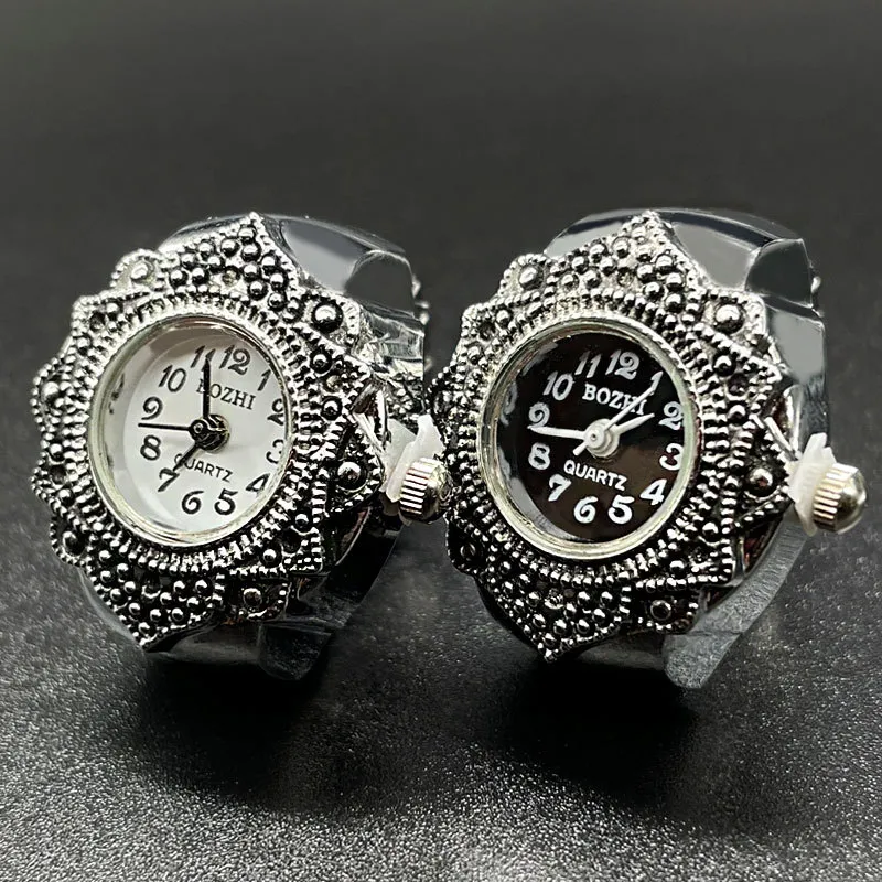 Elegant Quartz Finger Ring Watch for Men and Women - Unique Fashion Jewelry, Couple Watches, Wholesale Available thumbnail 2