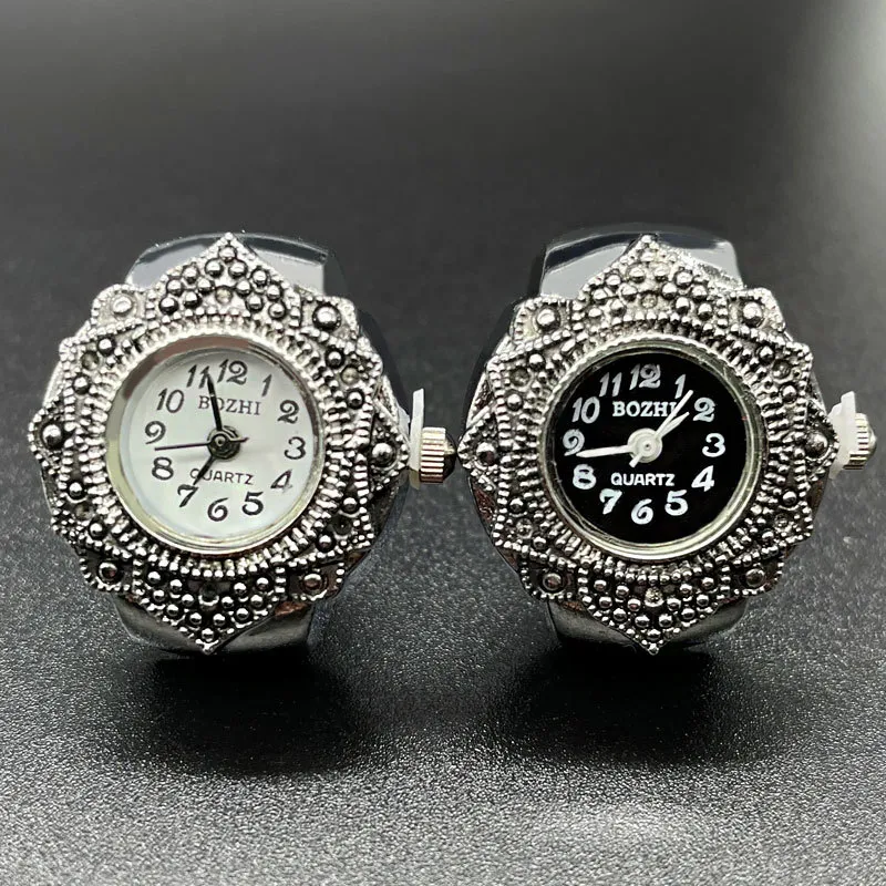 Elegant Quartz Finger Ring Watch for Men and Women - Unique Fashion Jewelry, Couple Watches, Wholesale Available thumbnail 1