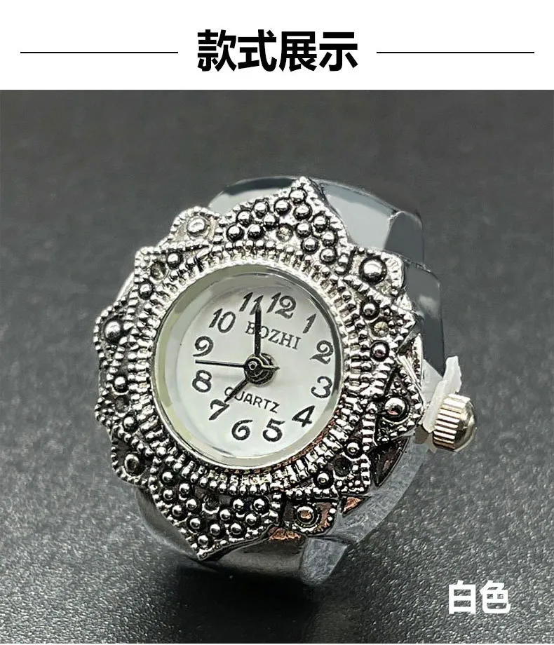 Elegant Quartz Finger Ring Watch for Men and Women - Unique Fashion Jewelry, Couple Watches, Wholesale Available showcase 6