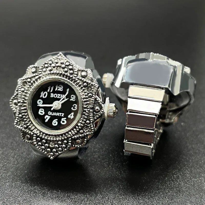 Elegant Quartz Finger Ring Watch for Men and Women - Unique Fashion Jewelry, Couple Watches, Wholesale Available thumbnail 4