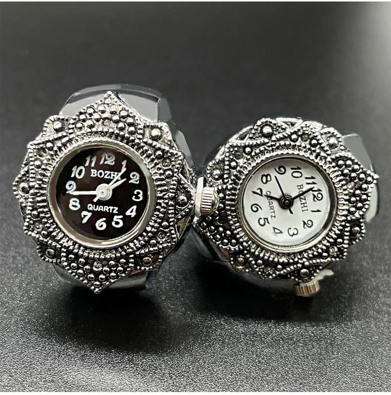 Elegant Quartz Finger Ring Watch for Men and Women - Unique Fashion Jewelry, Couple Watches, Wholesale Available showcase 8