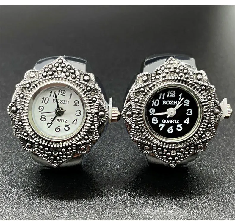 Elegant Quartz Finger Ring Watch for Men and Women - Unique Fashion Jewelry, Couple Watches, Wholesale Available showcase 2