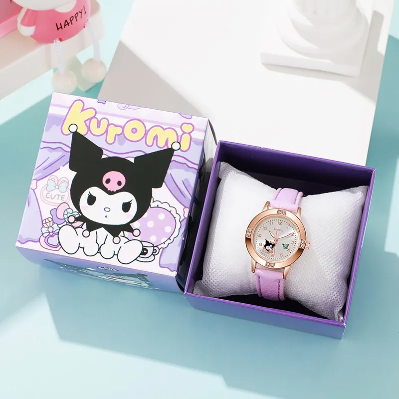 Women's Alloy Diamond Belt Quartz Watch - Sanrio Fashion Wristwatch for Girls, High School Students - Trendy Niche Design thumbnail 7