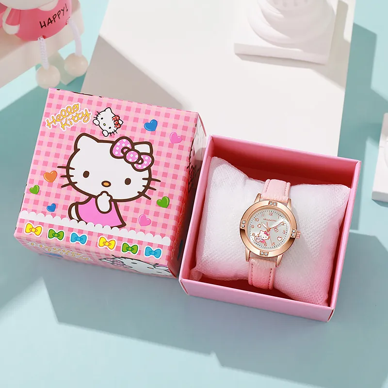 Women's Alloy Diamond Belt Quartz Watch - Sanrio Fashion Wristwatch for Girls, High School Students - Trendy Niche Design thumbnail 3
