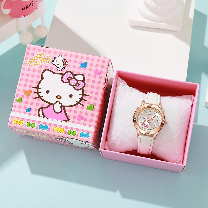Women's Alloy Diamond Belt Quartz Watch - Sanrio Fashion Wristwatch for Girls, High School Students - Trendy Niche Design thumbnail 6