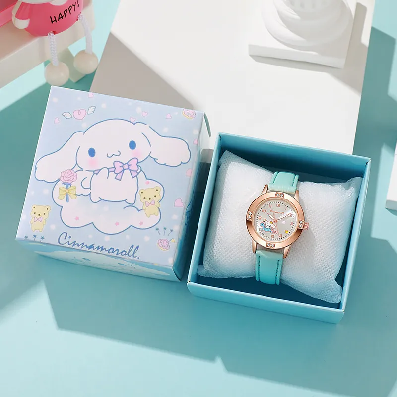 Women's Alloy Diamond Belt Quartz Watch - Sanrio Fashion Wristwatch for Girls, High School Students - Trendy Niche Design showcase 5