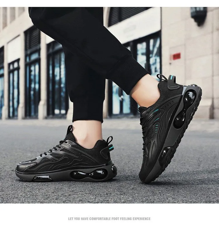 Men's Black Mesh Running Shoes - Lightweight Breathable Athletic Sneakers for Sports, Casual Wear, Thick Sole, Youth Style 2026 showcase 18