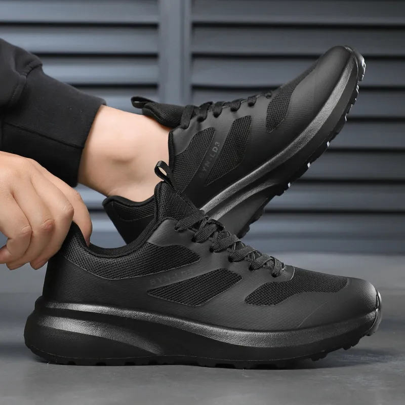 Men's Running Shoes - Comfortable Lightweight Lace-Up Sports Sneakers for Youth - Thick-Soled Rebound Design - Wholesale Foreign Trade Style thumbnail 1