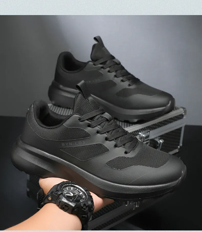 Men's Running Shoes - Comfortable Lightweight Lace-Up Sports Sneakers for Youth - Thick-Soled Rebound Design - Wholesale Foreign Trade Style showcase 16