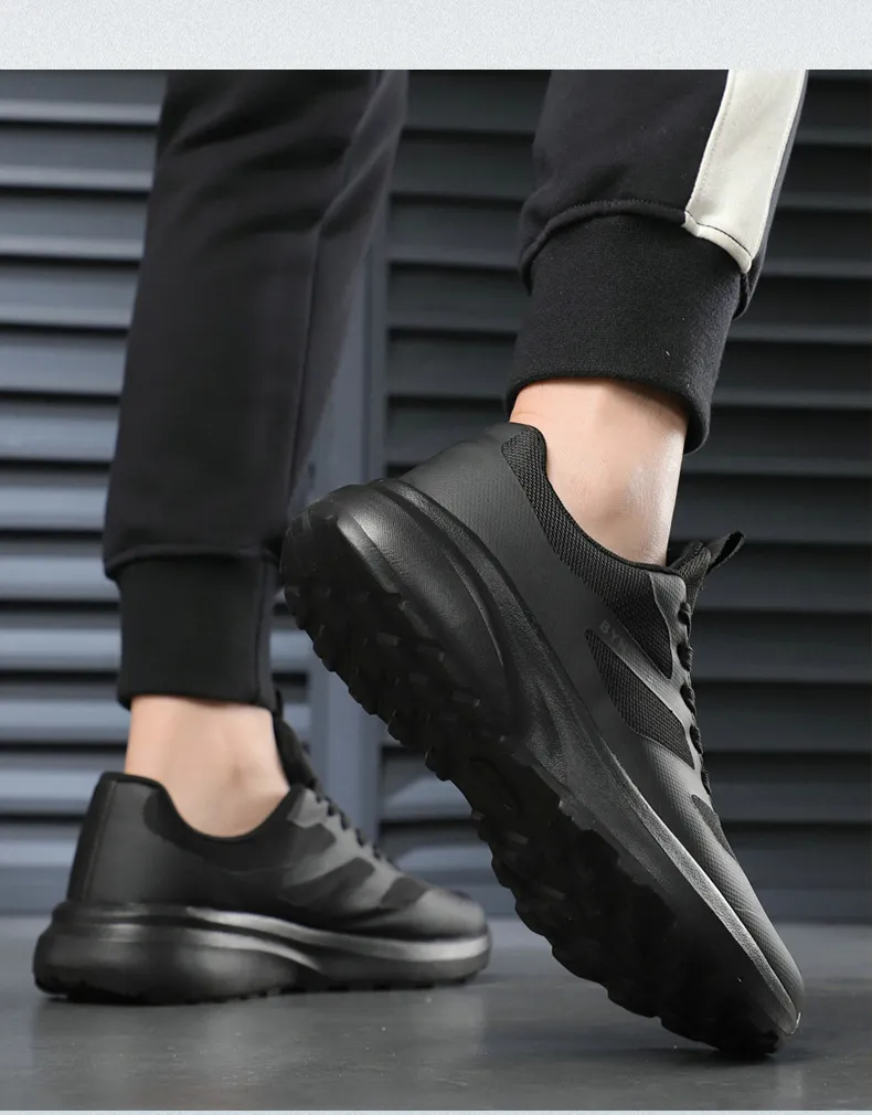 Men's Running Shoes - Comfortable Lightweight Lace-Up Sports Sneakers for Youth - Thick-Soled Rebound Design - Wholesale Foreign Trade Style showcase 12