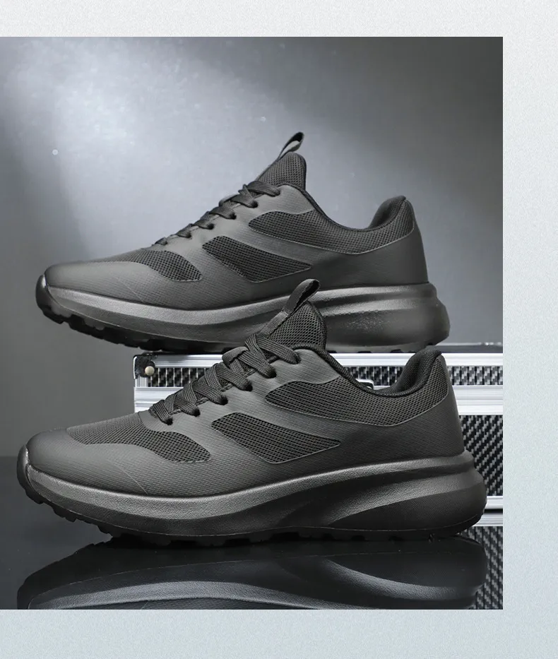 Men's Running Shoes - Comfortable Lightweight Lace-Up Sports Sneakers for Youth - Thick-Soled Rebound Design - Wholesale Foreign Trade Style showcase 18