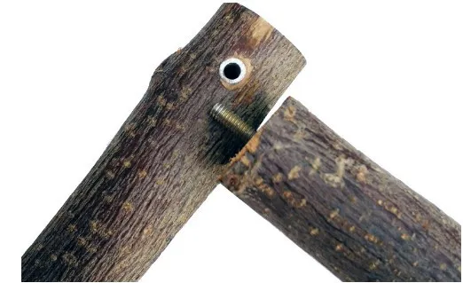 Parrot Perch Stand Wooden Bird Stand Pole - Natural Wood Pet Bird Bite Chew Toy for Parrot Cage - Bird Supplies for Budgies, Cockatiels, Conures thumbnail 2
