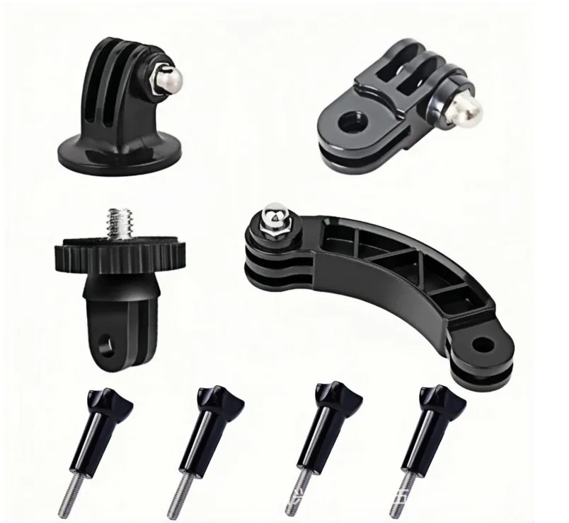 Action Camera Mount Adapter Kit: J-Hook Buckle, Thumbscrew, Integrated Base & Five-Finger Ring for GoPro & Sports Cameras thumbnail 9