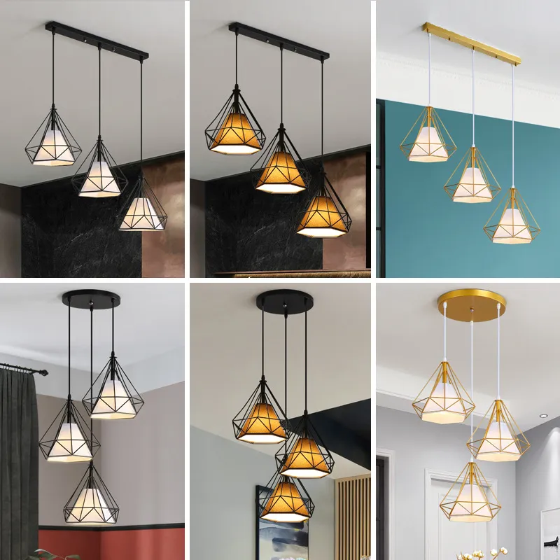 Modern LED Chandelier for Dining Room, Restaurant, Bar - Three Lights, Light Luxury, Minimalist Design, 2026 Model - Dining Table Lighting Fixture