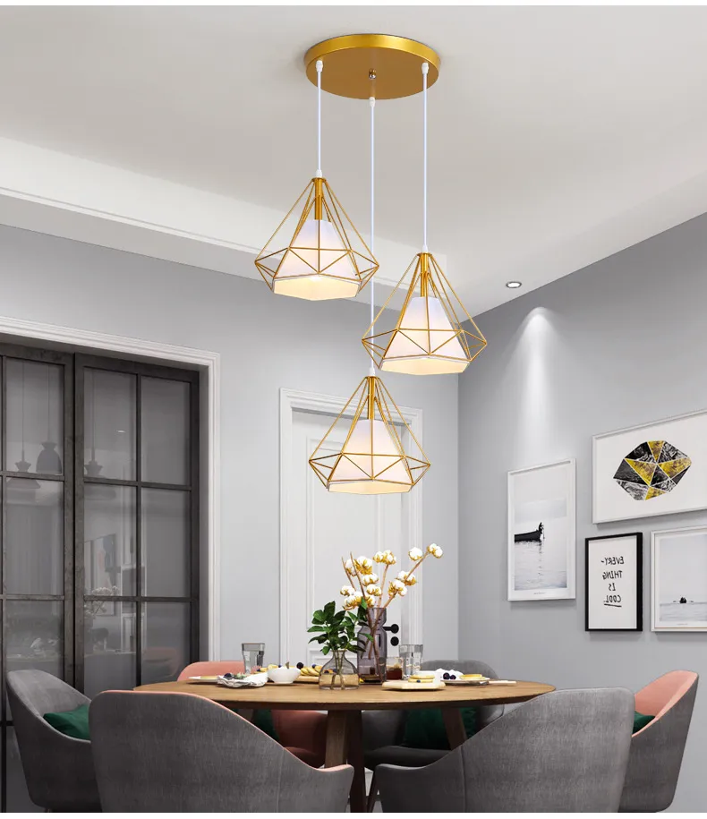 Modern LED Chandelier for Dining Room, Restaurant, Bar - Three Lights, Light Luxury, Minimalist Design, 2026 Model - Dining Table Lighting Fixture showcase 8