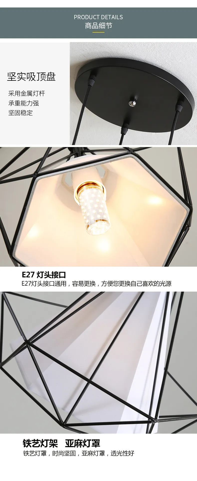 Modern LED Chandelier for Dining Room, Restaurant, Bar - Three Lights, Light Luxury, Minimalist Design, 2026 Model - Dining Table Lighting Fixture showcase 12