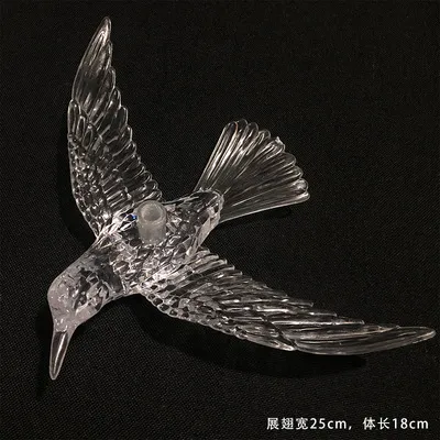 Luxury Crystal Bird Chandelier Nordic Style for Villa Duplex Building Staircase Dining Room Exhibition Hall Real Estate Decoration Lighting Fixture showcase 9