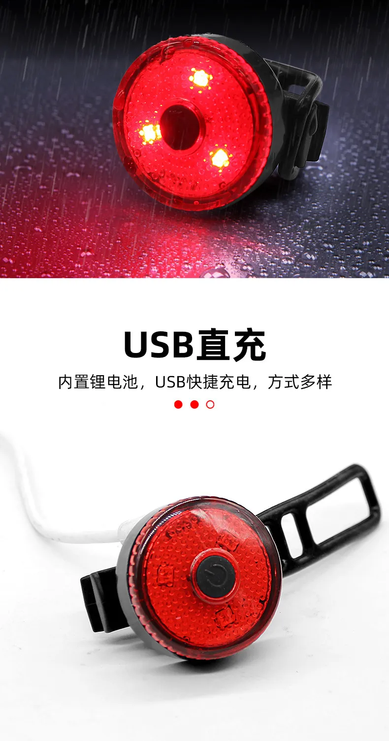 USB Rechargeable Bicycle Tail Light - High Visibility LED Safety Light for Night Riding, Mountain Biking, Cycling Accessories showcase 5