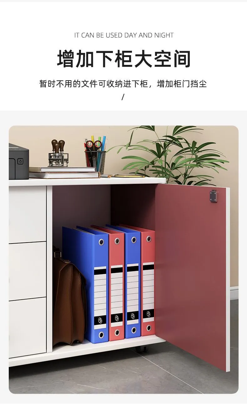 Mobile File Cabinet with Wheels - Office Storage Cabinet with Small Drawers - Under Desk Low Data Cabinet for Home Office showcase 13