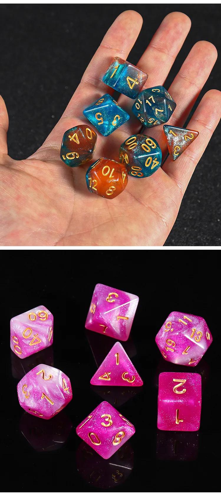Multi-Sided Digital Dice Set for Tabletop RPGs - D4, D6, D8, D10, D12, D20 - Electronic Dice for Dungeons and Dragons, Pathfinder, and More showcase 4