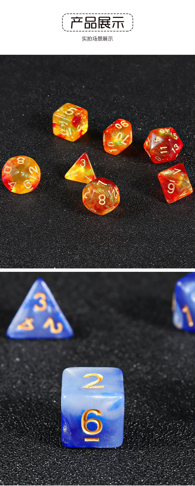 Multi-Sided Digital Dice Set for Tabletop RPGs - D4, D6, D8, D10, D12, D20 - Electronic Dice for Dungeons and Dragons, Pathfinder, and More showcase 3
