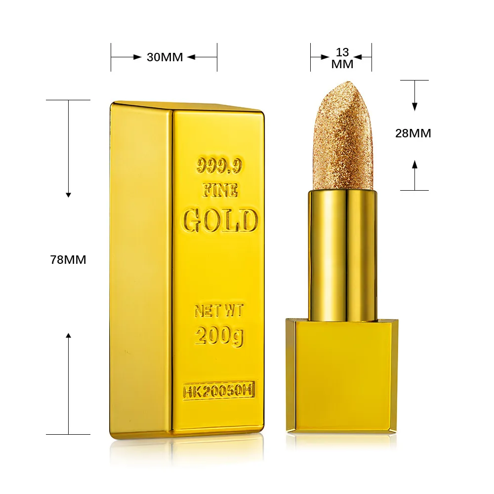 Velvet Matte Lipstick Gold Bar - Long Lasting, Highly Pigmented, Classic Red Shade - Perfect for Daily Wear & Special Occasions thumbnail 5