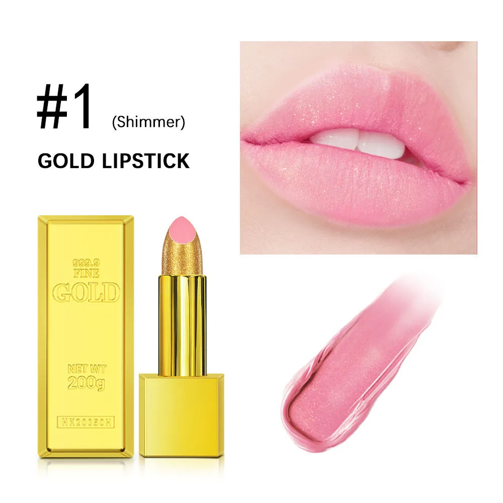 Velvet Matte Lipstick Gold Bar - Long Lasting, Highly Pigmented, Classic Red Shade - Perfect for Daily Wear & Special Occasions thumbnail 6