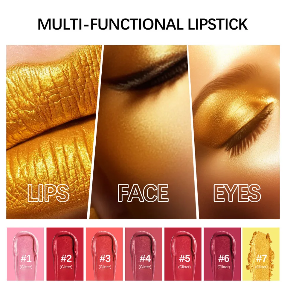 Velvet Matte Lipstick Gold Bar - Long Lasting, Highly Pigmented, Classic Red Shade - Perfect for Daily Wear & Special Occasions showcase 5