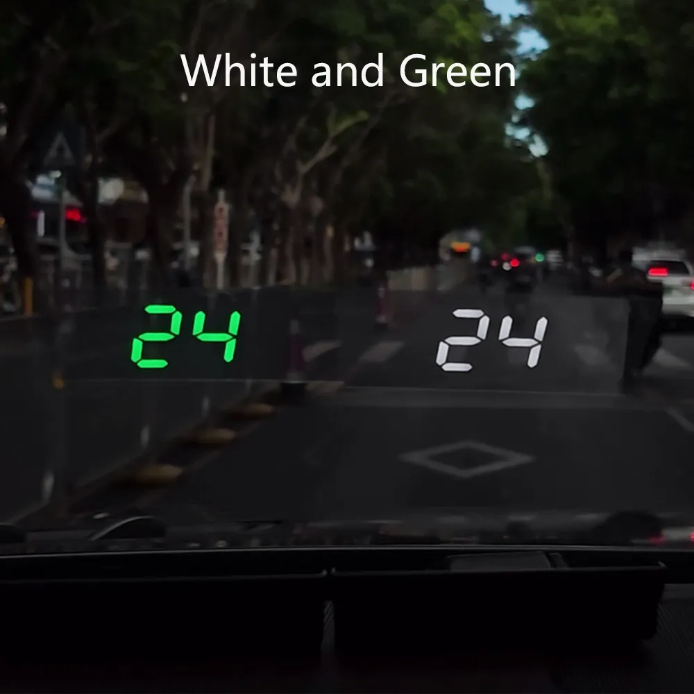 HUD Head-Up Display GPS Speedometer W1 - Digital Speed MPH/KMH, Over-Speed Warning, Car Windshield Projector for Safe Driving thumbnail 3