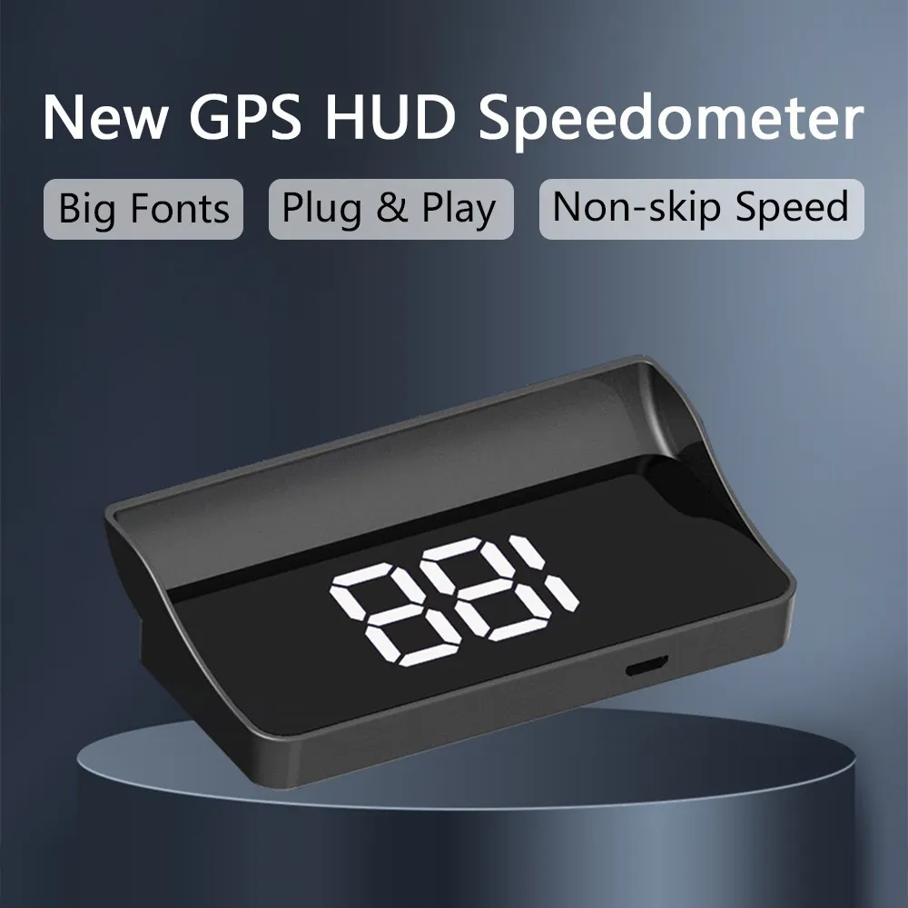 HUD Head-Up Display GPS Speedometer W1 - Digital Speed MPH/KMH, Over-Speed Warning, Car Windshield Projector for Safe Driving thumbnail 2