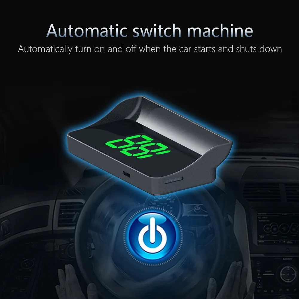 HUD Head-Up Display GPS Speedometer W1 - Digital Speed MPH/KMH, Over-Speed Warning, Car Windshield Projector for Safe Driving showcase 9