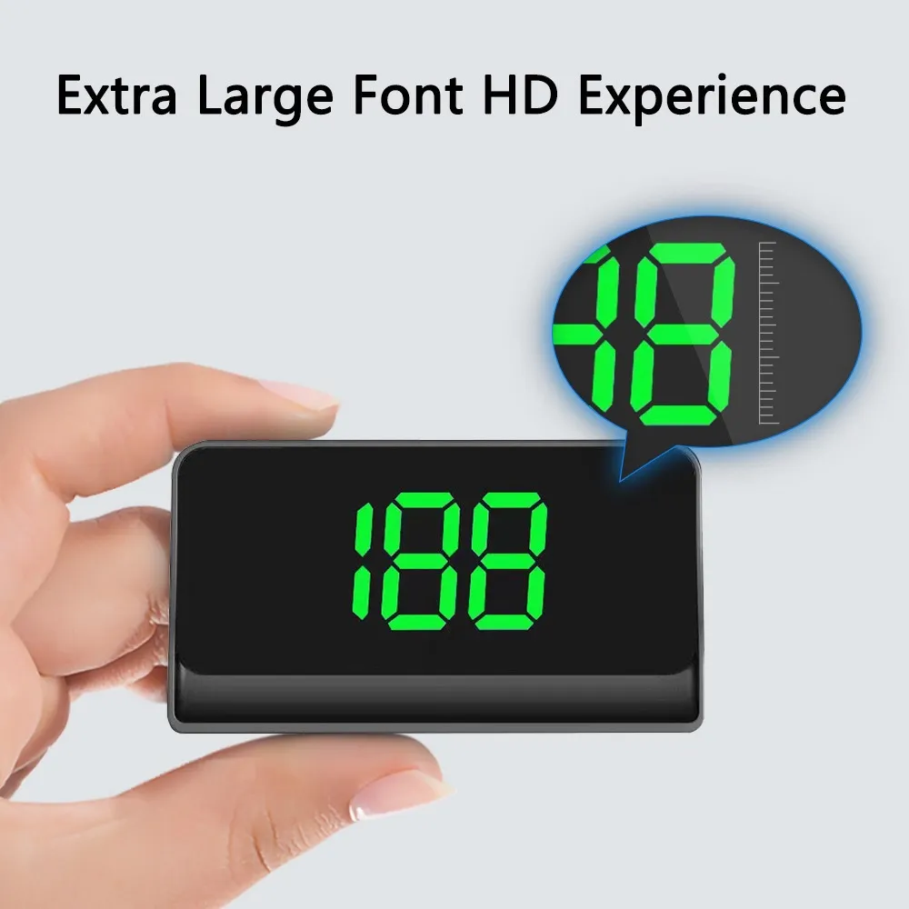 HUD Head-Up Display GPS Speedometer W1 - Digital Speed MPH/KMH, Over-Speed Warning, Car Windshield Projector for Safe Driving showcase 1