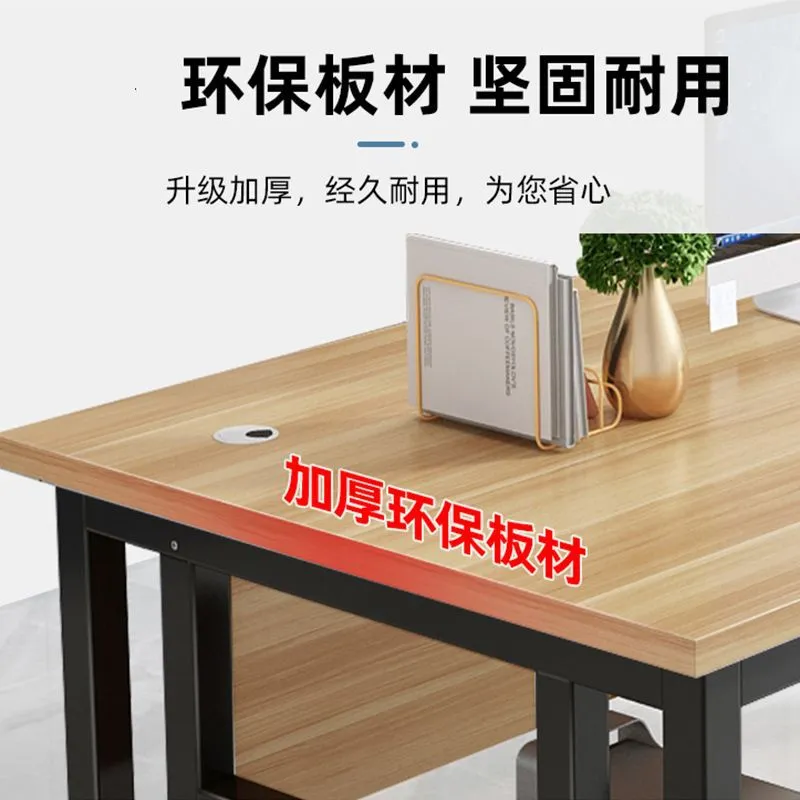 Executive Office Desk for Boss, President, or Manager - Large Wooden Computer Workstation, Writing Table, Study Desk for Home or Office thumbnail 4