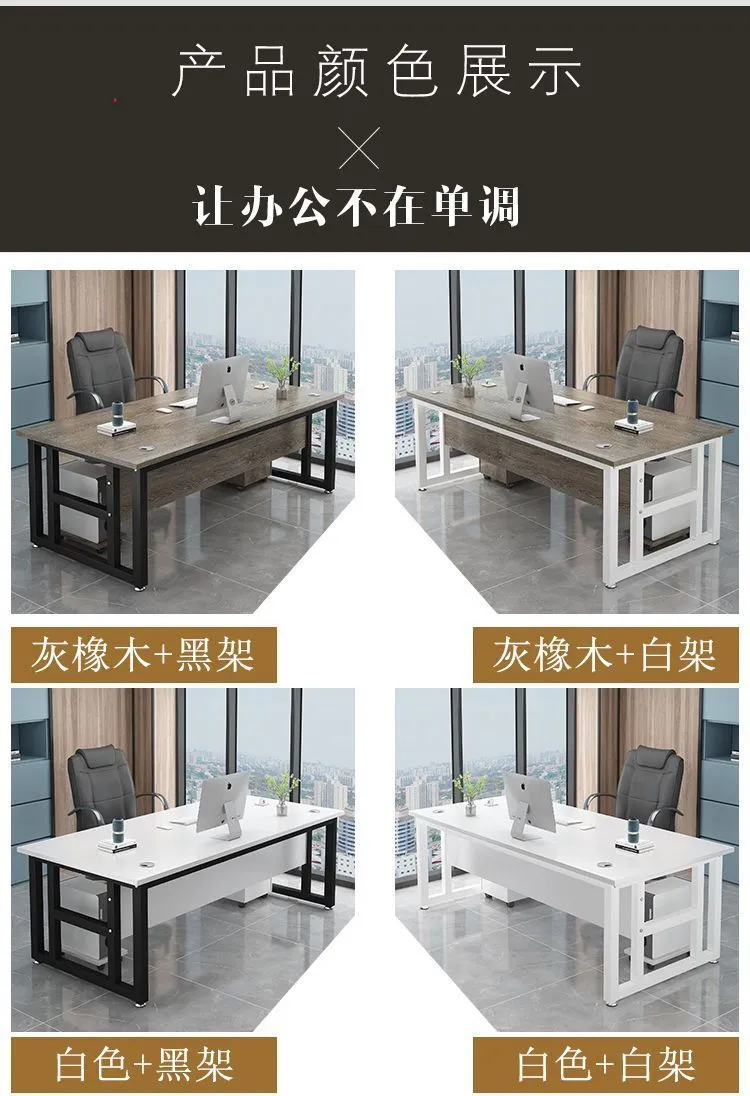 Executive Office Desk for Boss, President, or Manager - Large Wooden Computer Workstation, Writing Table, Study Desk for Home or Office showcase 6