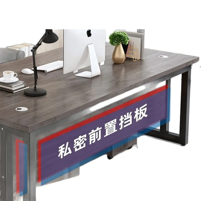 Executive Office Desk for Boss, President, or Manager - Large Wooden Computer Workstation, Writing Table, Study Desk for Home or Office thumbnail 5